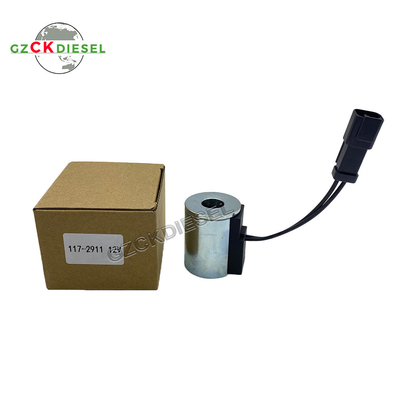 55MM DC12V-Solenoidventilspule 117-2911 1172911 für CAT-Rückschuhlader 420D 442D 430D 432D 416C